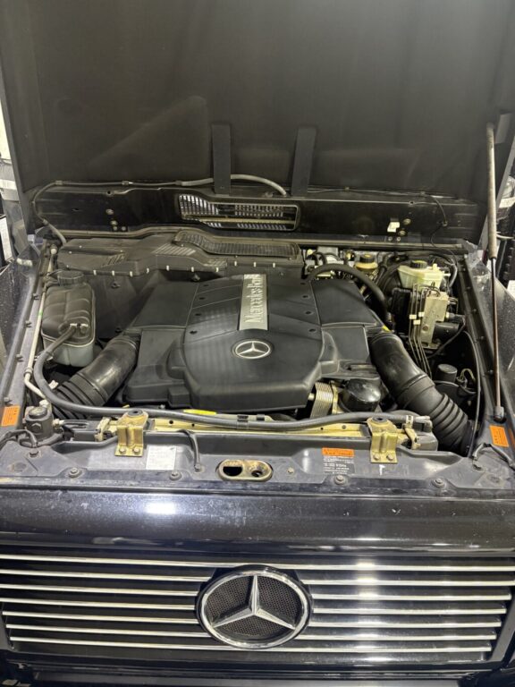 ﾒﾙｾﾃﾞｽﾍﾞﾝﾂ　Gｸﾗｽ　G500　ｴﾝｼﾞﾝ異音　ﾍﾞﾙﾄ　ﾃﾝｼｮﾅｰ　ﾌﾟｰﾘｰ　交換　危機一髪！