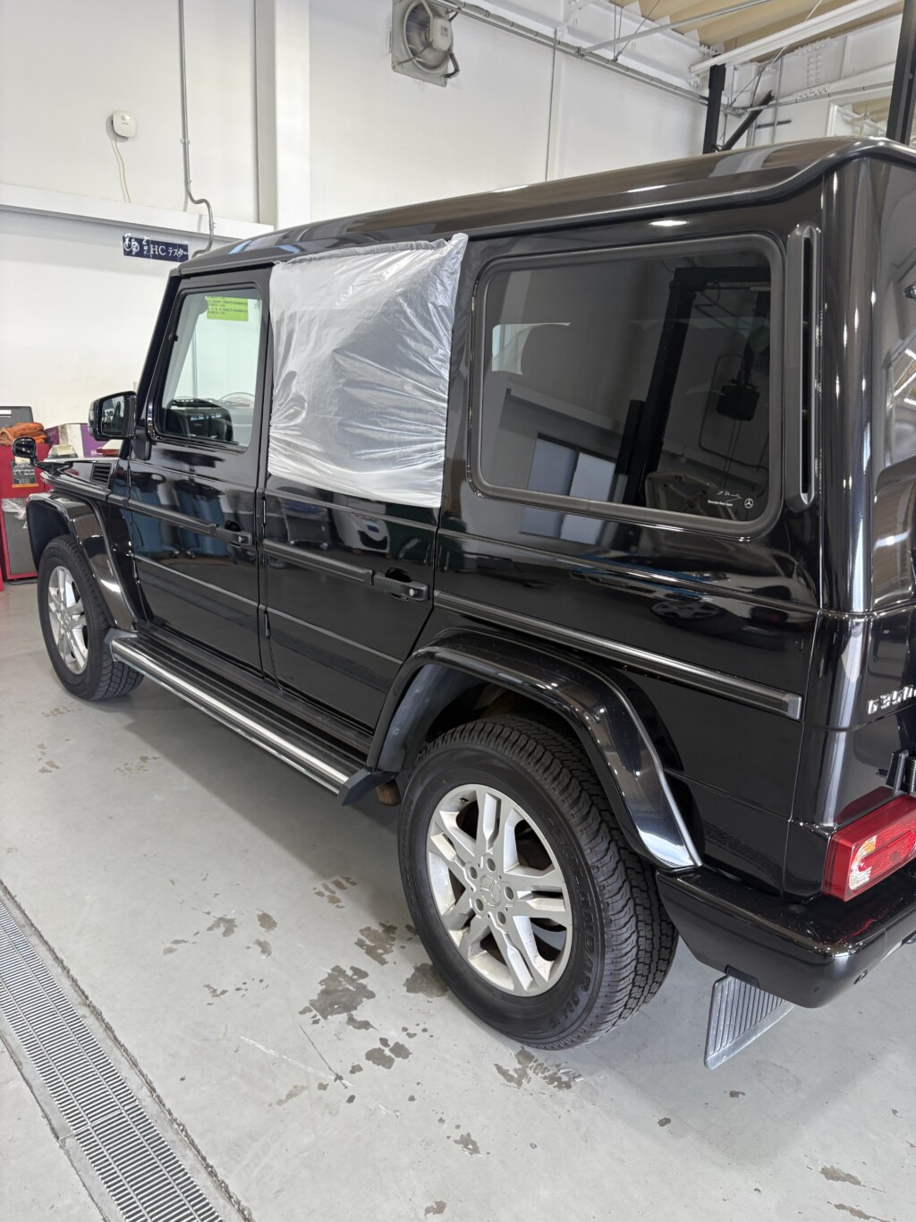 Gｸﾗｽ　G350d　W463　【窓ガラス動かない　ﾚｷﾞｭﾚｰﾀ―交換　クイック作業】　緊急入庫対応　新規来店　G63　G550　G320　G55　G500