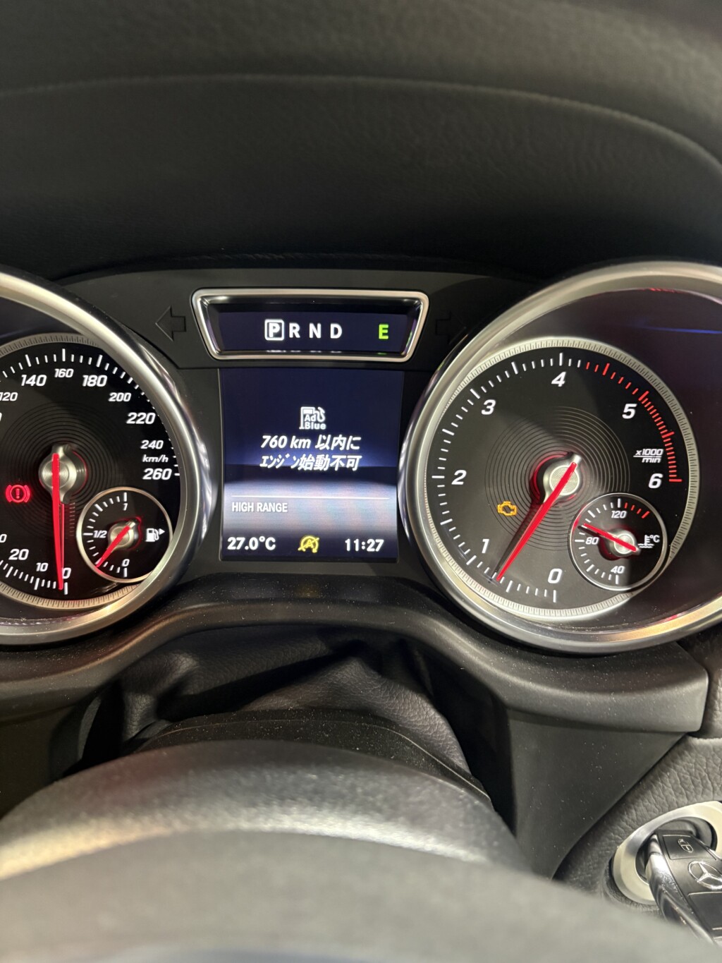 Gｸﾗｽ　W463　G350d　【ｱﾄﾞﾌﾞﾙｰ警告点灯　走行距離制限　始動回数制限】　純正診断機にて解除　M642